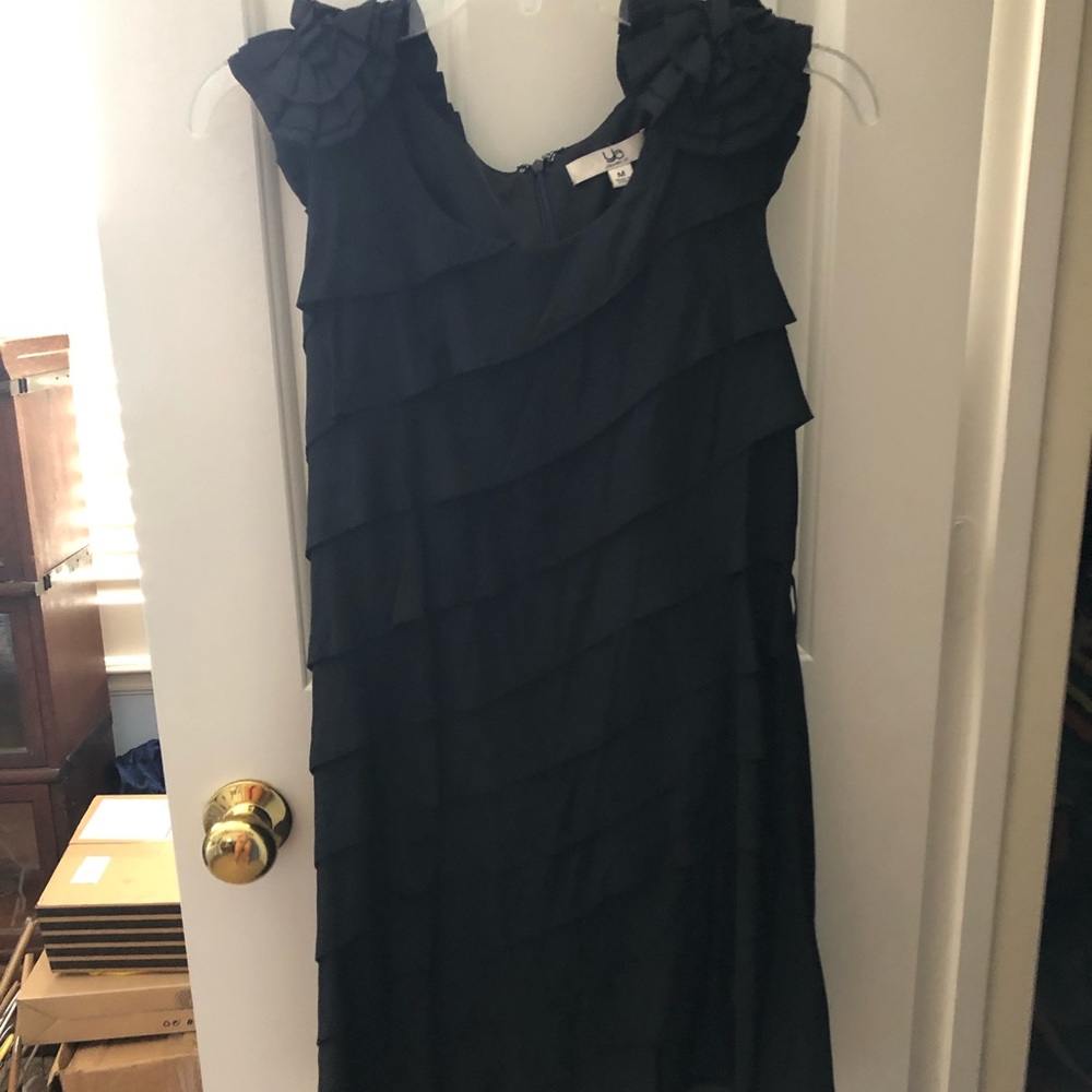 Black ruffled dress